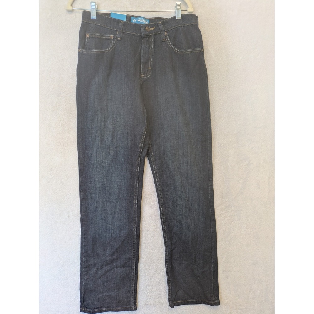 NEW Lee Bowery Straight Leg Jeans Boy's 18 Regular Dark Wash Active